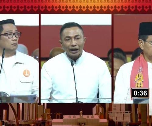 tangkapan layar debat pilkada Jakarta