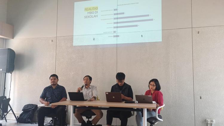 Dokumentasi Konferensi Pers MBG di Kantor ICW