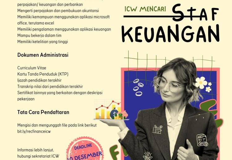 Poster Rekrutmen Staf Keuangan